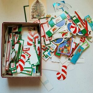 Vintage Christmas Gift Labels, 50 Count Random Pick